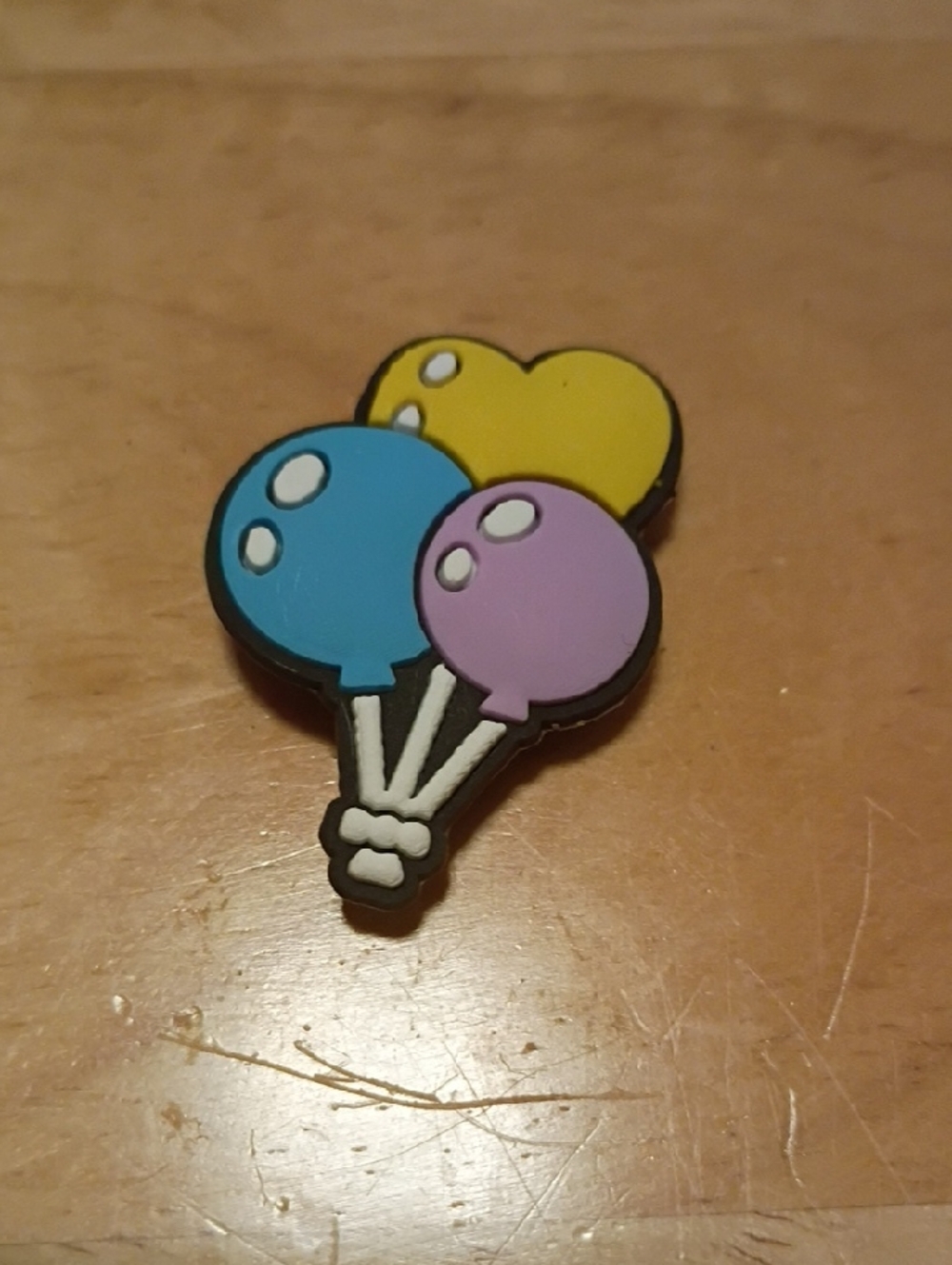 10 for $10 Jibbitz Croc Charms - Yellow Heart, Blue & Purple Balloons 2 - New